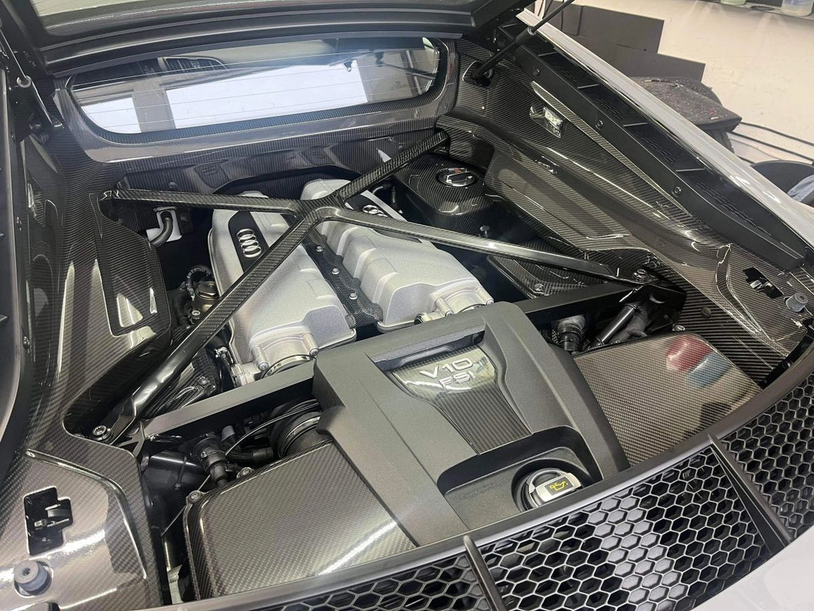 Lamborghini Huracan / Audi R8 carbon fiber engine x brace – SRM Autosports